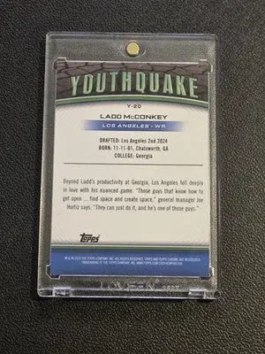 2024 Topps Chrome #Y-20 Ladd McConkey Youthquake - Football Card Single