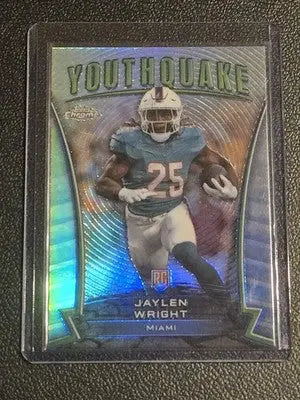 2024 Topps Chrome #Y-25 Jaylen Wright Youthquake Refractor - Football Card Single