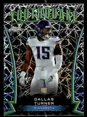 2024 Topps Chrome #Y-6 Dallas Turner Youthquake Lazer Refractor - Football Card Single