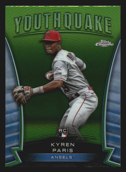 2024 Topps Chrome Youthquake Kyren Paris #YQ-34 RC Los Angeles Angels - Baseball Card Single