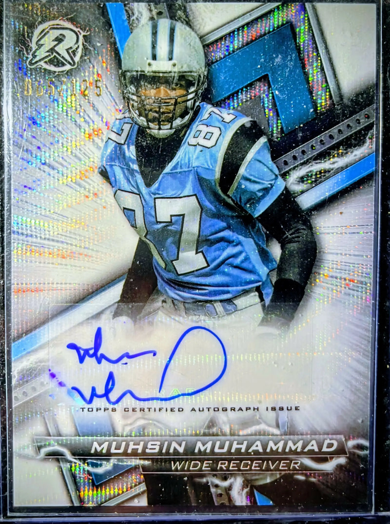 2024 TOPPS COMPOSITE RESURGENCE BLUE HYPER REFRACTOR SP AUTO /125 LEGENDS MUSHIN MUHAMMAD - Football Card Single