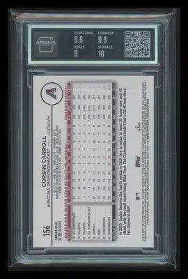 2024 Topps Corbin Carroll #156 Baseball Arena Club 9.5 - Baseball Card Single