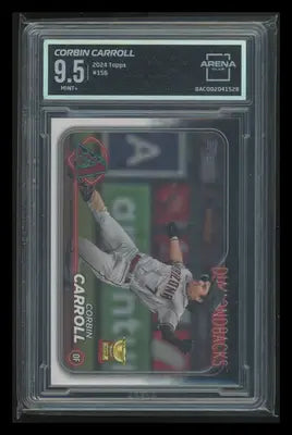 2024 Topps Corbin Carroll #156 Baseball Arena Club 9.5 - Baseball Card Single
