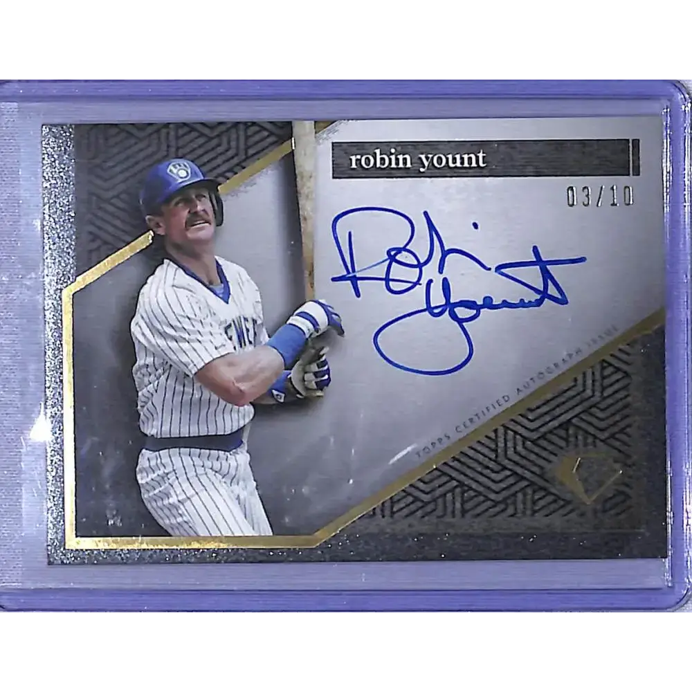 2024 Topps Diamond Icons #AC-RY Robin Yount EX Excellent Auto 03/10 Milwaukee Brewers - Baseball Card Single