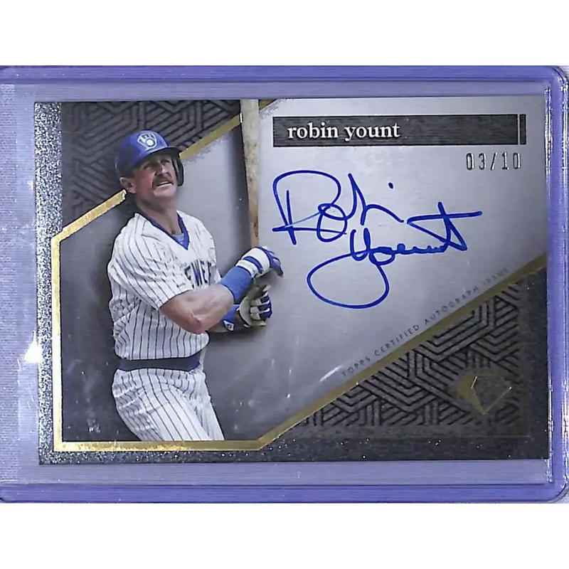 2024 Topps Diamond Icons #AC-RY Robin Yount EX Excellent Auto 03/10 Milwaukee Brewers - Baseball Card Single