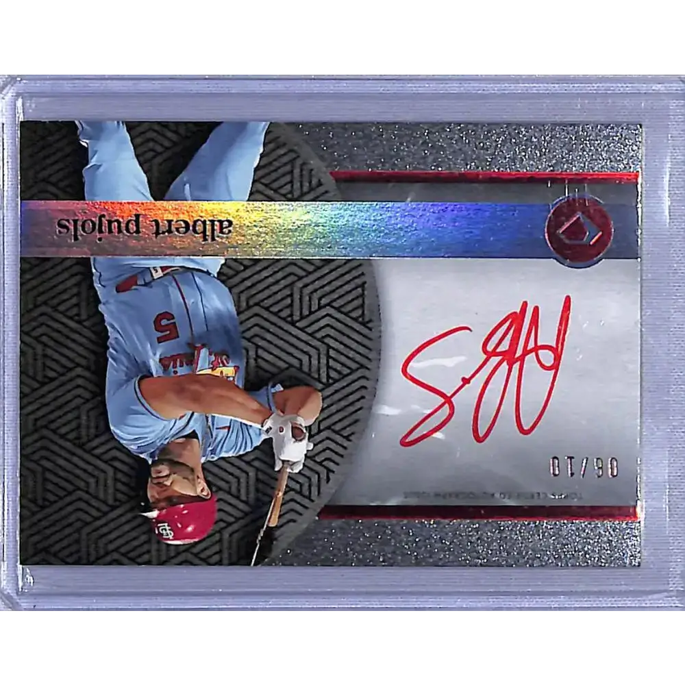 2024 Topps Diamond Icons White Polychromatink #WPA-AP Albert Pujols EX Excellent Auto 06/10 St. Louis Cardinals