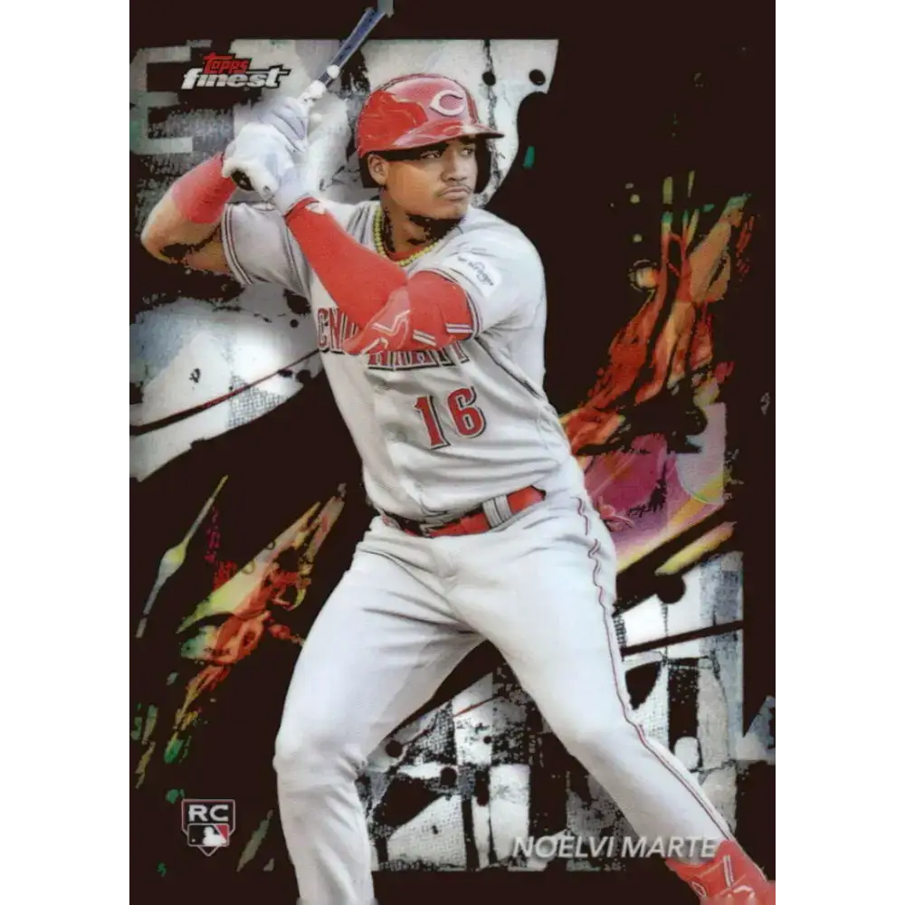 2024 Topps Finest #10 Noelvi Marte NM-MT RC Rookie Cincinnati Reds Baseball Card - Baseball Card Single