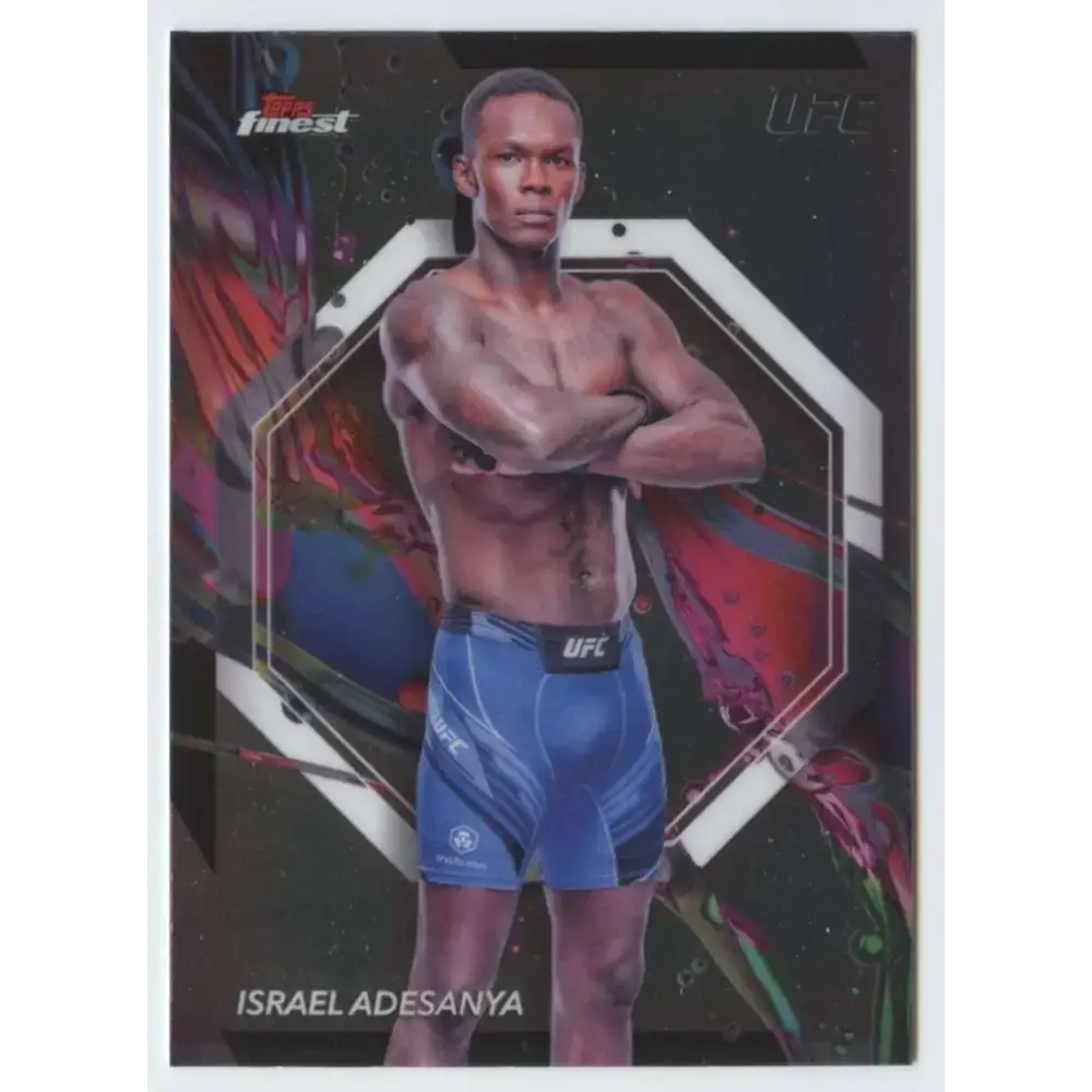 2024 Topps Finest UFC #53 Israel Adesanya NM-MT Middleweight Men MMA Card - UFC/MMA Card Single