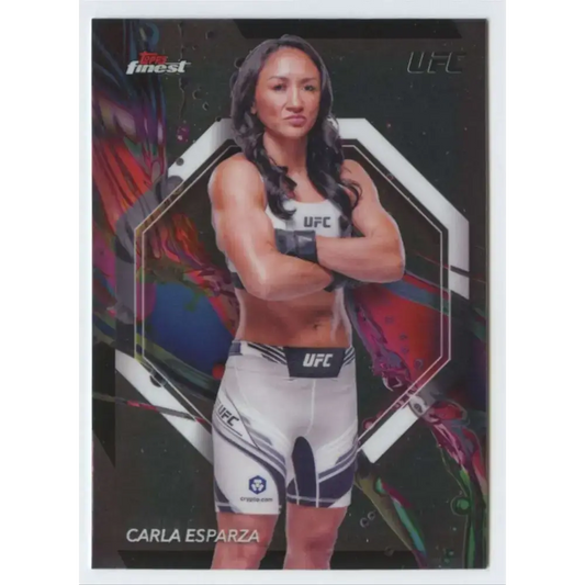 2024 Topps Finest UFC #75 Carla Esparza NM-MT Strawweight Women MMA Card - Trading Cards