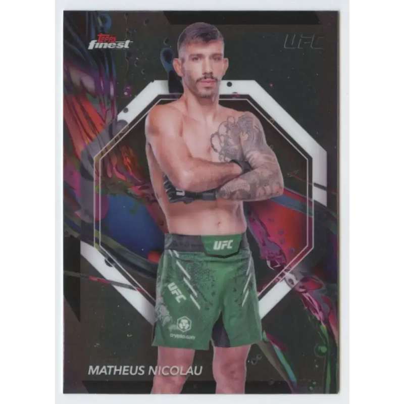 2024 Topps Finest UFC #99 Matheus Nicolau NM-MT Flyweight Men MMA Card - UFC/MMA Card Single