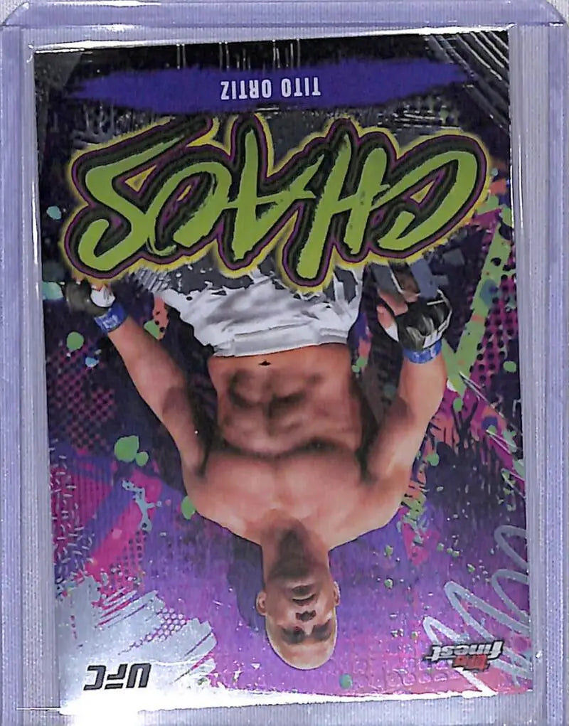 2024 Topps Finest UFC Chaos Refractor #CHA-25 Tito Ortiz NM-MT Light Heavyweight Men MMA Card - UFC/MMA Card Single