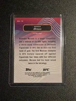 2024 Topps Finest UFC #HDL-10 Brandon Moreno Headliners - UFC/MMA Card Single