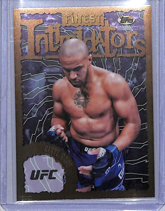 2024 Topps Finest UFC Intimidators Refractor #INT-15 Ciryl Gane NM-MT Heavyweight Men MMA Card - UFC/MMA Card Single