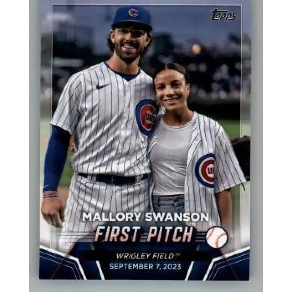 2024 Topps First Pitch #FP-3 Mallory Swanson NM-MT Chicago Cubs Baseball Card - Baseball Card Single