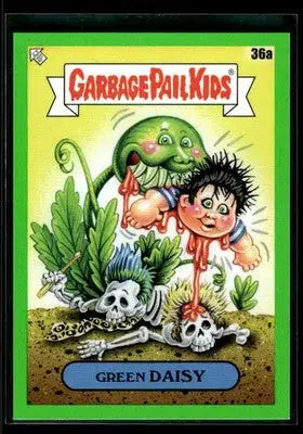 2024 Topps Garbage Pail Kids: Green Day Green Daisy #36a Booger Green