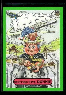 2024 Topps Garbage Pail Kids: Green Day Destructive Donnie #42b Booger Green - Entertainment Card Single