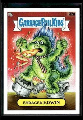 2024 Topps Garbage Pail Kids: Green Day Enraged Edwin #32a