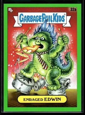 2024 Topps Garbage Pail Kids: Green Day Enraged Edwin #32a Booger Green - Entertainment Card Single