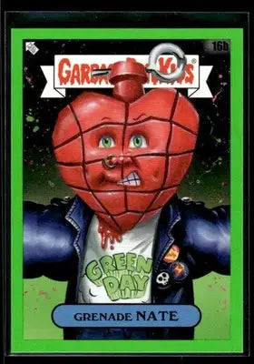 2024 Topps Garbage Pail Kids: Green Day Grenade Nate #16b Booger Green