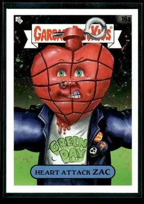 2024 Topps Garbage Pail Kids: Green Day Heart Attack Zac #16a