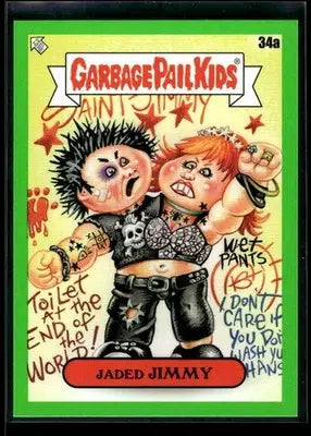 2024 Topps Garbage Pail Kids: Green Day Jaded Jimmy #34a Booger Green