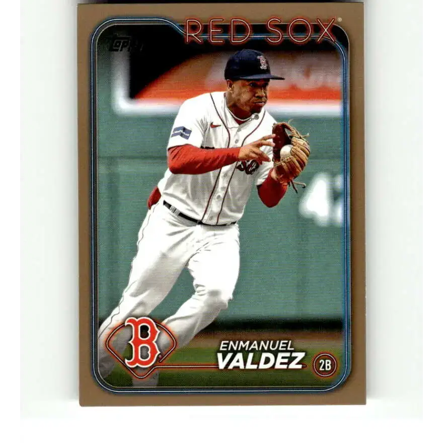 2024 Topps Gold #300 Enmanuel Valdez NM-MT 1719/2024 Boston Red Sox Baseball Card - Baseball Card Single