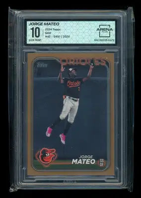 2024 Topps Gold Jorge Mateo #42 0497/2025 Baseball Arena Club 10 - Baseball Card Single