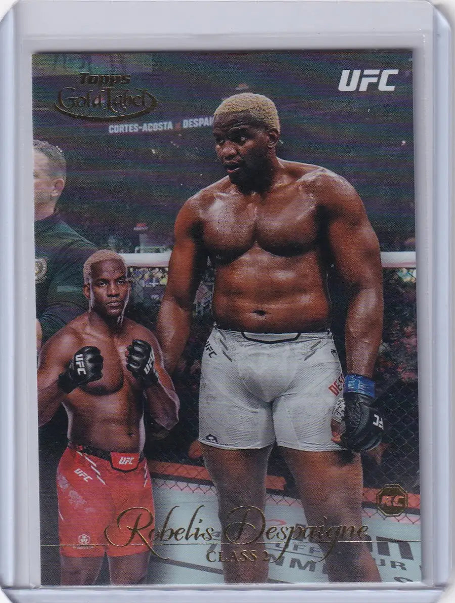 UFC trading card featuring fighters in action from Topps Gold Label Class 2 Robelis Despaigne Rookie