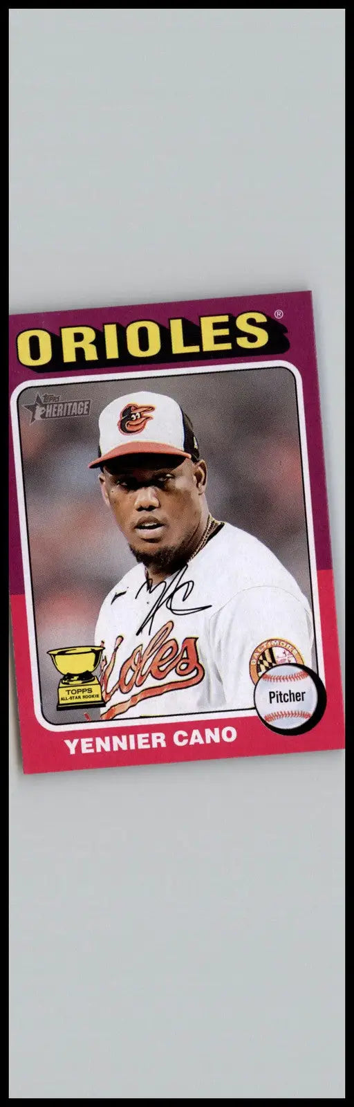 2024 Topps Heritage #121 Yennier Cano Baltimore Orioles - Baseball Card Single