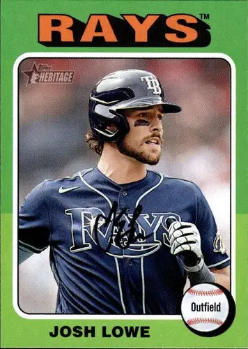 2024 Topps Heritage #122 Josh Lowe NM-MT Rays ID:70360 - Baseball Card Single