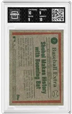 Graded baseball trading card from Topps Heritage 150th series featuring Shohei Ohtani