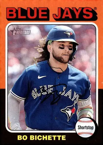 Original gloss 2024 Topps Heritage Bo Bichette Blue Jays baseball card