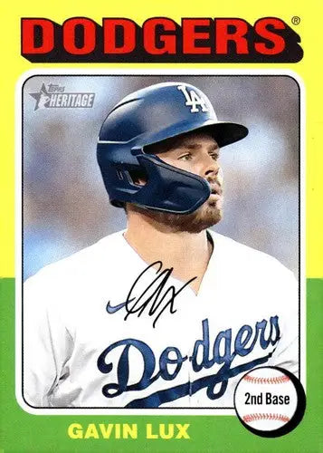 Gavin Lux baseball card with original gloss from 2024 Topps Heritage series