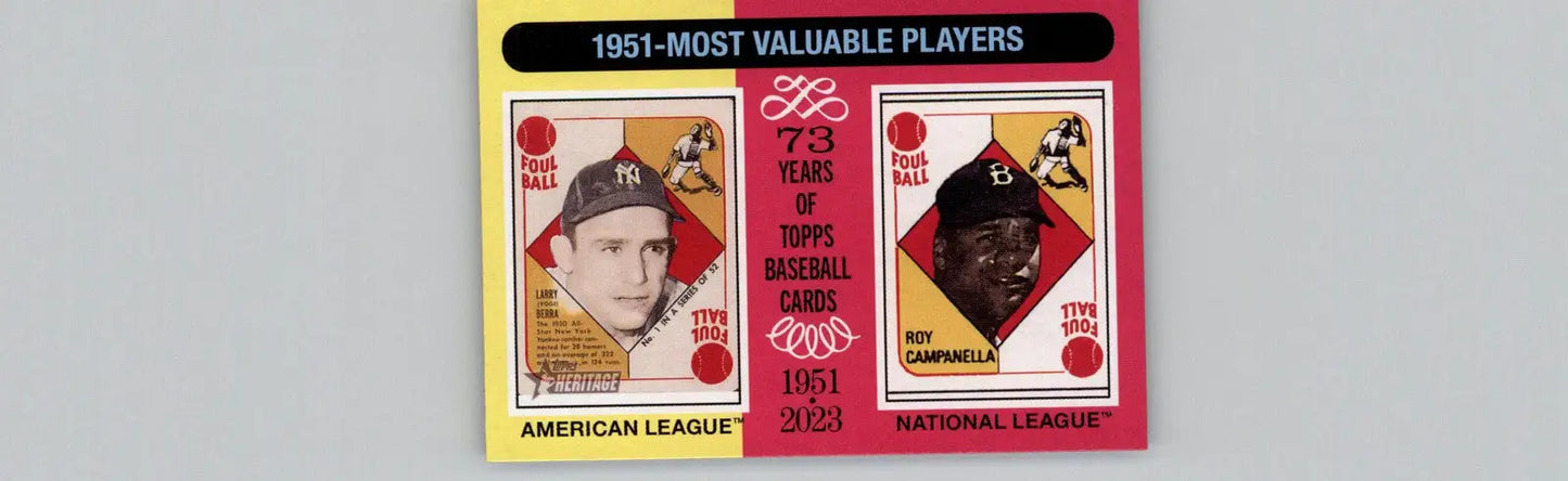 2024 Topps Heritage #189 1951 MVPs (Yogi Berra / Roy Campanella) MVP - Baseball Card Single