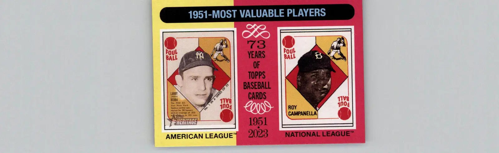 2024 Topps Heritage #189 1951 MVPs (Yogi Berra / Roy Campanella) MVP - Baseball Card Single