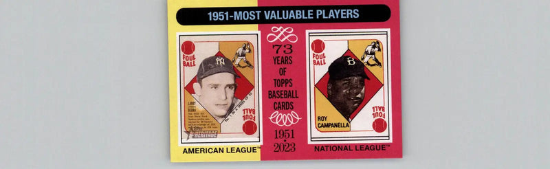 2024 Topps Heritage #189 1951 MVPs (Yogi Berra / Roy Campanella) MVP - Baseball Card Single