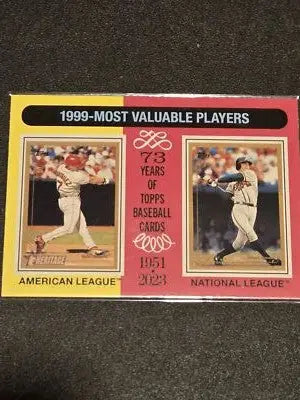 2024 Topps Heritage #201 1999 MVPs (Ivan Rodriguez / Chipper Jones) MVP - Baseball Card Single