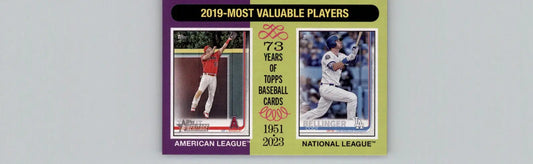 2024 Topps Heritage #211 2019 MVPs (Mike Trout / Cody Bellinger) MVP - Baseball Card Single