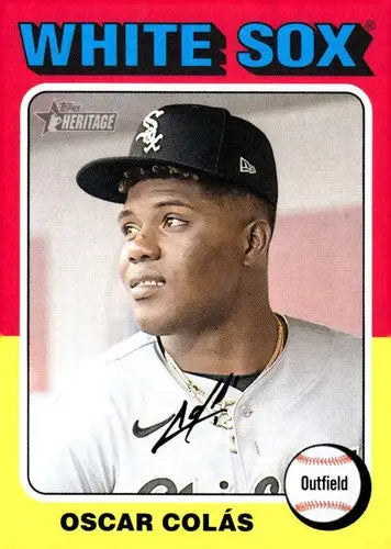 2024 Topps Heritage #218 Oscar Colas NM-MT White Sox ID:70392 - Baseball Card Single