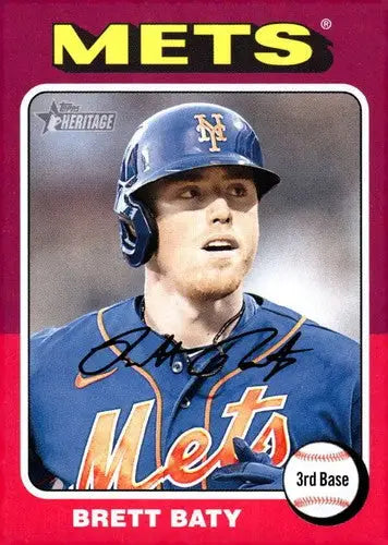 2024 Topps Heritage #219 Brett Baty NM-MT Mets ID:70393 - Baseball Card Single