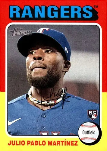 Baseball trading card of Julio Pablo Martinez from 2024 Topps Heritage series
