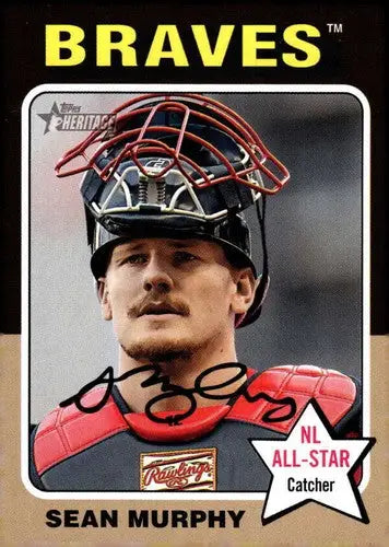 2024 Topps Heritage #228 Sean Murphy NM-MT Braves ID:70396 - Baseball Card Single