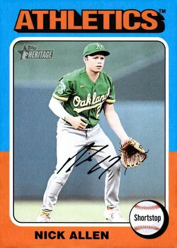 2024 Topps Heritage #249 Nick Allen NM-MT Athletics ID:70399 - Baseball Card Single