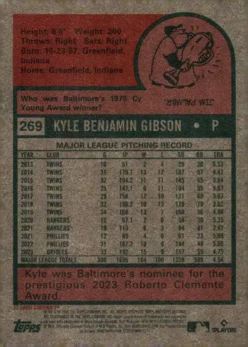 2024 Topps Heritage #269 Kyle Gibson NM-MT Cardinals ID:70403 - Baseball Card Single