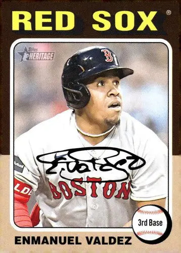 2024 Topps Heritage #288 Enmanuel Valdez NM-MT Red Sox ID:70410 - Baseball Card Single