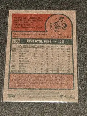 2024 Topps Heritage #298 Josh Jung Red Border - Baseball Card Single