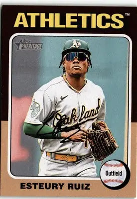 2024 Topps Heritage #300 Esteury Ruiz - Baseball Card Single