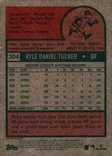 2024 Topps Heritage #304 Kyle Tucker NM-MT Astros ID:70416 - Baseball Card Single