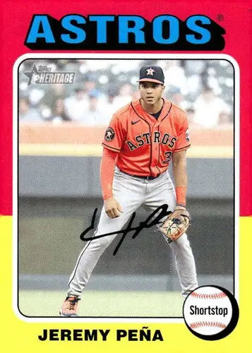 2024 Topps Heritage #305 Jeremy Pena NM-MT Astros ID:70417 - Baseball Card Single