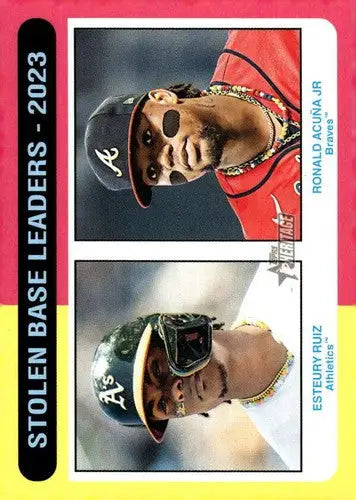2024 Topps Heritage #309 Esteury Ruiz/Ronald Acuna Jr NM-MT ID:70418 - Baseball Card Single